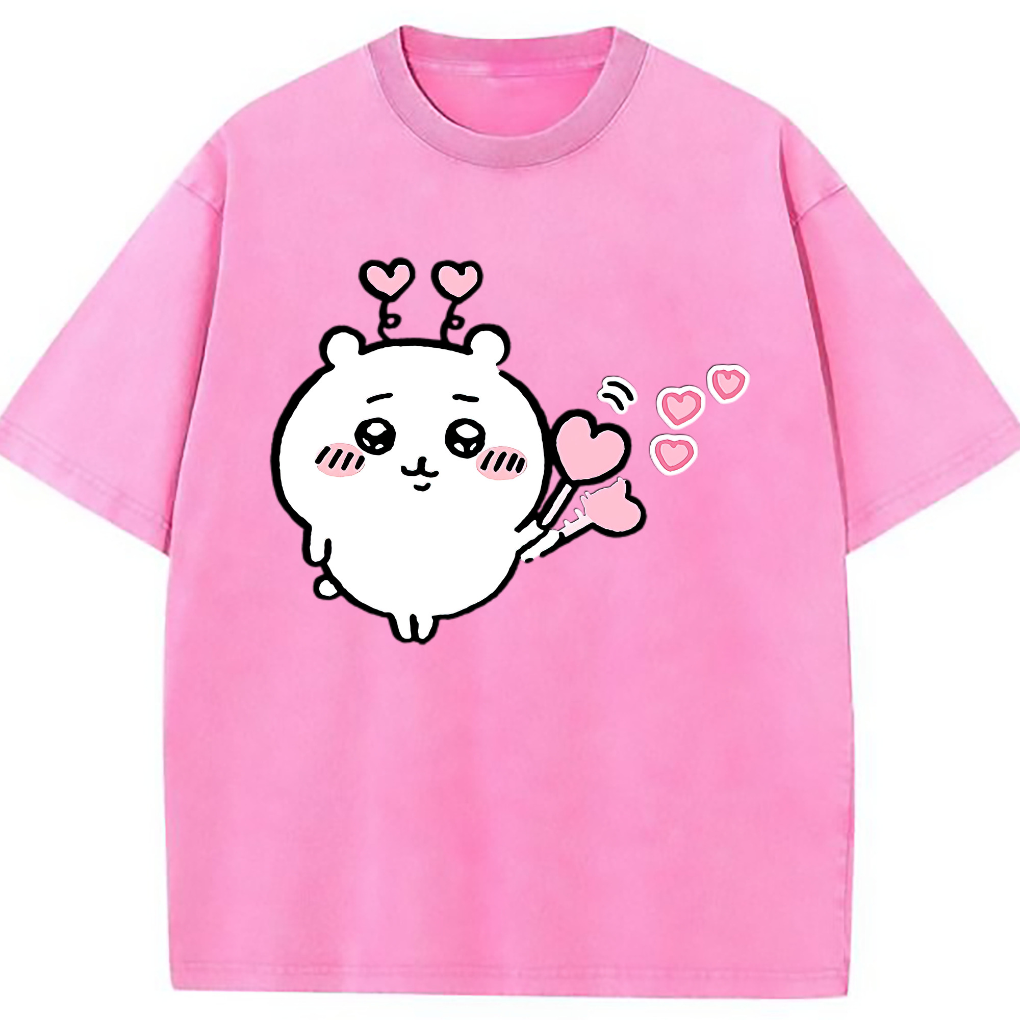 （画像用） ちいかわ ちいかわ Chii-kawa chiikawa 綿100% ヴィンテージ風 半袖Tシャツ（フロントプリント）